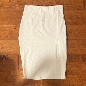 Donna mizani white Women's midi Skirt